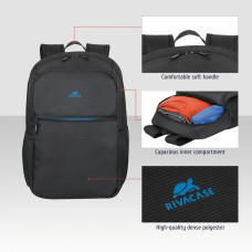 RIVACASE 8069 Black Full size Laptop backpack 17.3"
