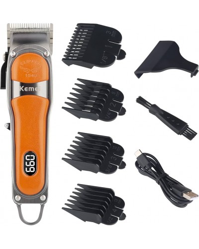 Kemei KM-1940 Grey/Orange Машинка для стрижки волос