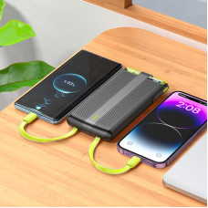 Hoco J127A Mecha 10000 mAh 20W Black Xarici akkumlyator