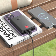 Hoco J133 5000 мАч Черный Внешний аккумулятор (Lightning кабель)