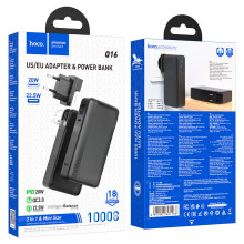 Hoco Q16 PD20W Friendly 10000 mAh Black Внешний аккумулятор