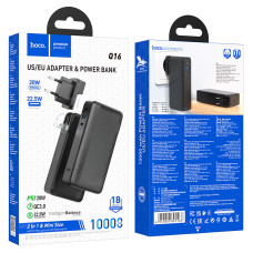 Hoco Q16 PD20W Friendly 10000 mAh Black Xarici akkumlyator