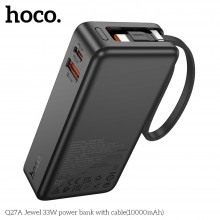 Hoco Q27 Jewel 22.5W+PD33W 10000 mAh Qara Xarici akkumulyator