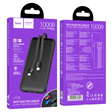 Hoco J118 Speed Energy 10000mAh Black Xarici akkumlyator